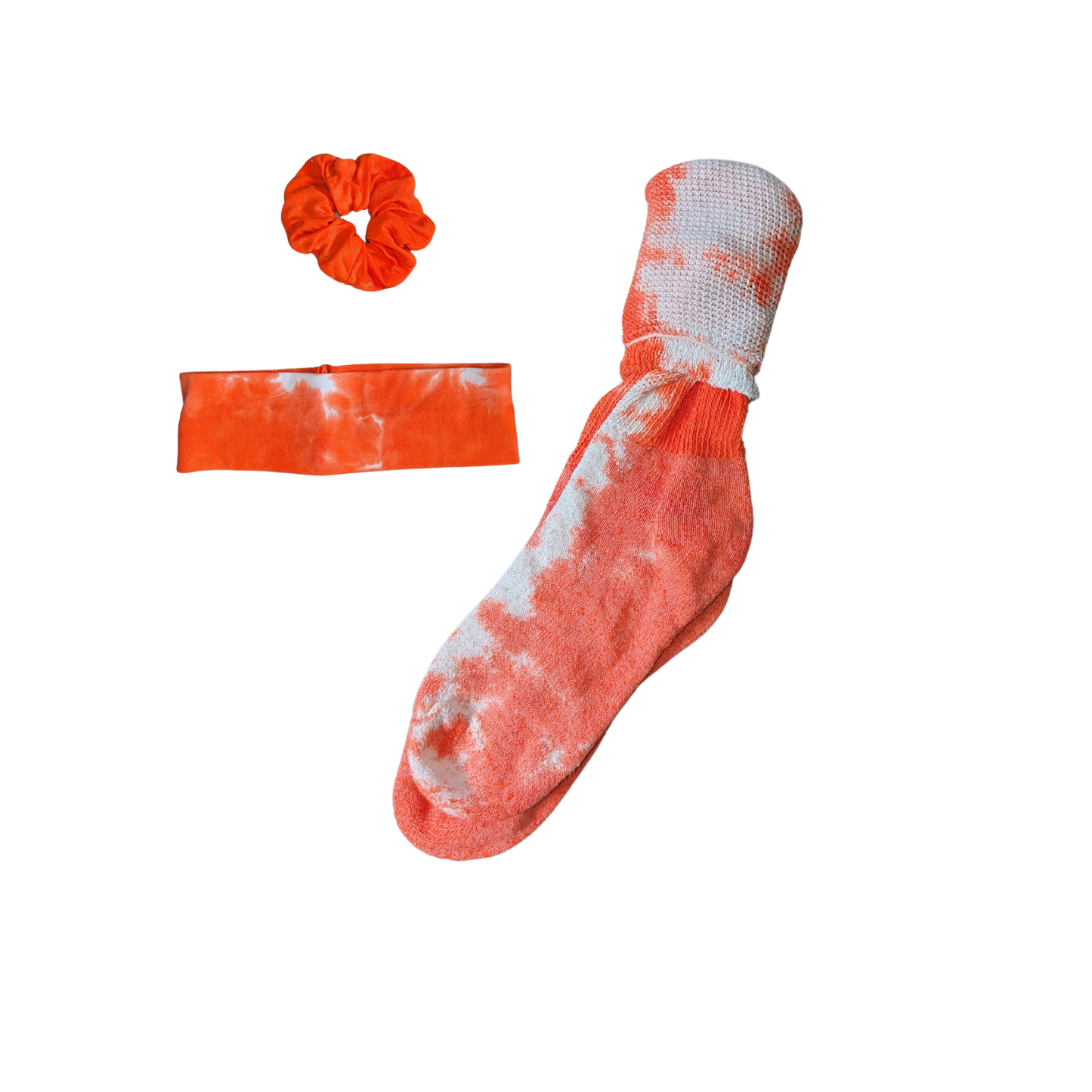 Orange Tie Dye Gift Set: Liquid Scrunch