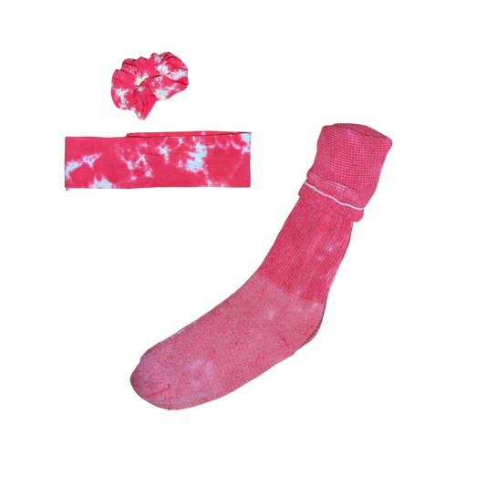 Red Tie Dye Gift Set: Liquid Scrunch
