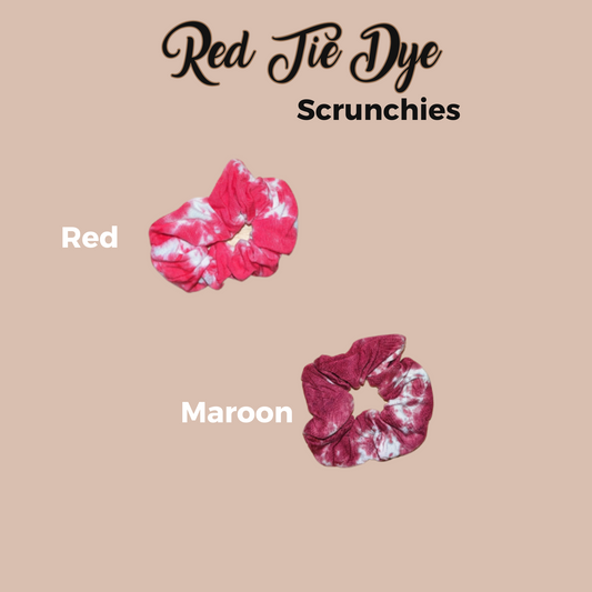 Red Tie Dye Scrunchie: Scrunch